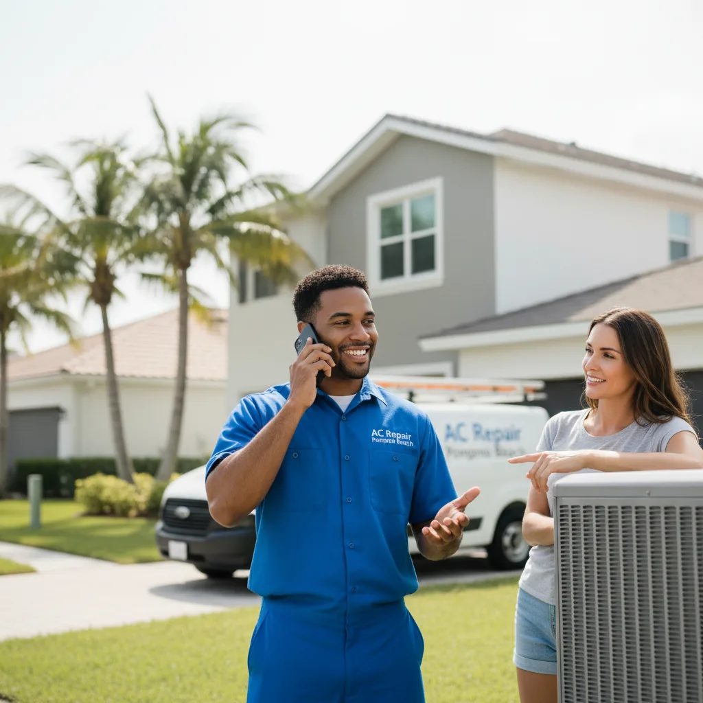 AC Repair Pompano Beach customer support in Miramar